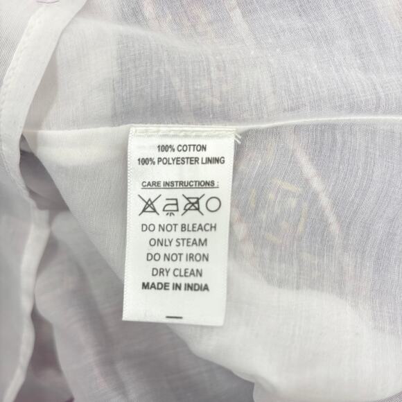 NEW Bell by Alicia Bell Mandy Maxi Skirt M Tiered Ruffle Lace Smocked Tuckernuck - Picture 11 of 11